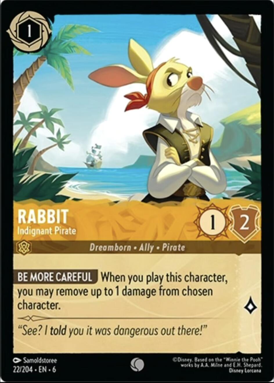 Rabbit - Indignant Pirate (22/204) [Azurite Sea] | Odin's Place