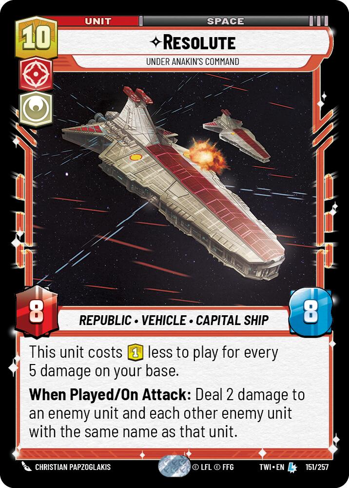 Resolute - Under Anakin's Command (151/257) (151/257) [Twilight of the Republic] | Odin's Place
