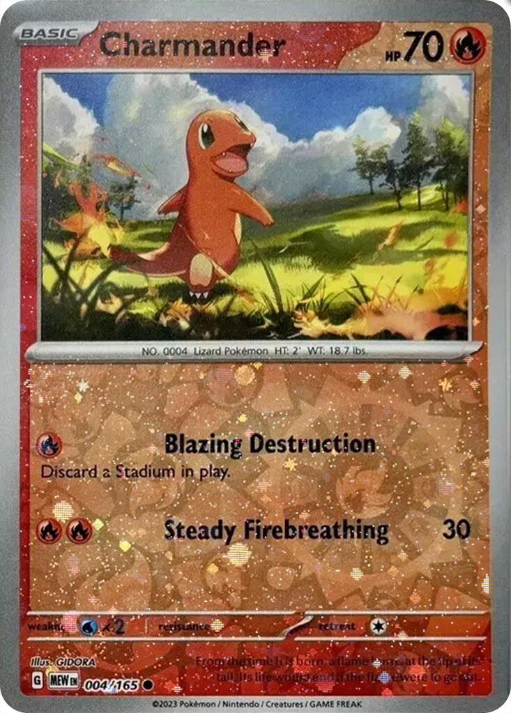 Charmander (004/165) (Cosmos Holo) [Miscellaneous Cards] | Odin's Place