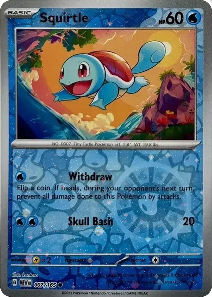Squirtle (007/165) (Cosmos Holo) (Costco Exclusive) [Scarlet & Violet 151] | Odin's Place