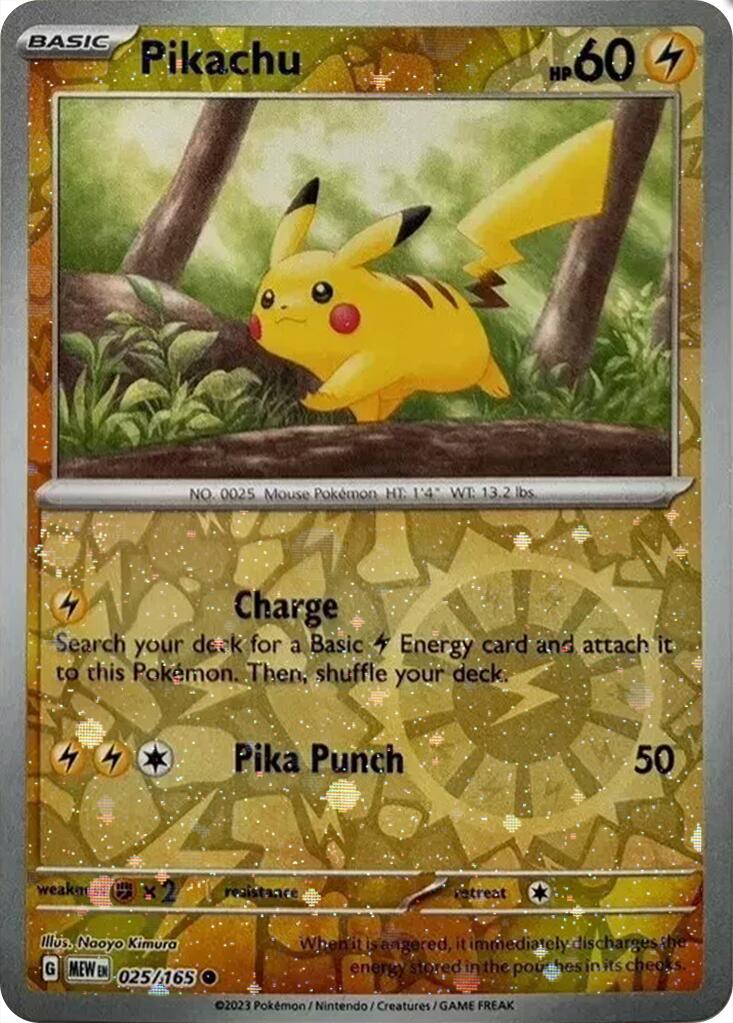 Pikachu (025/165) (Cosmos Holo) (Costco Exclusive) [Miscellaneous Cards] | Odin's Place