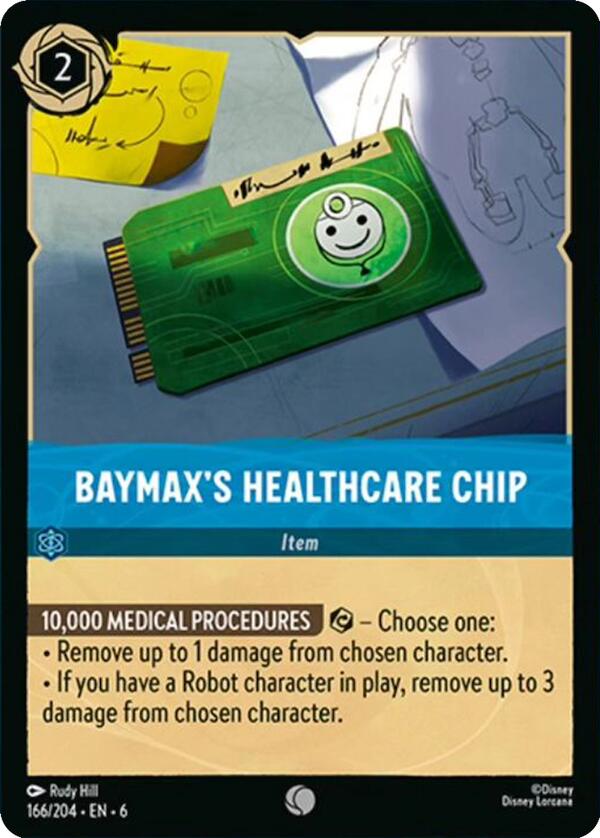 Baymax's Healthcare Chip (166/204) [Azurite Sea] | Odin's Place