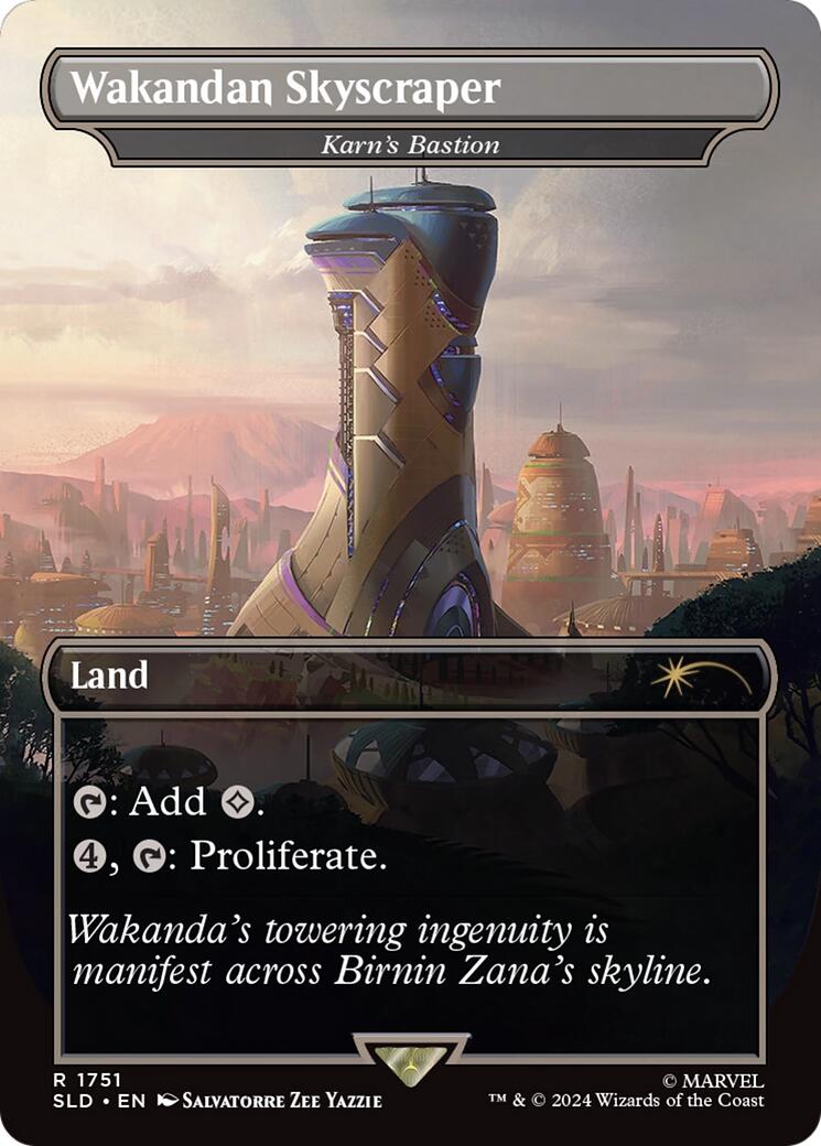 Wakandan Skyscraper - Karn's Bastion (Rainbow Foil) [Secret Lair Drop Series] | Odin's Place