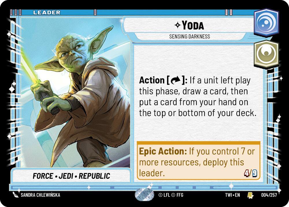Yoda - Sensing Darkness (004/257) (004/257) [Twilight of the Republic] | Odin's Place