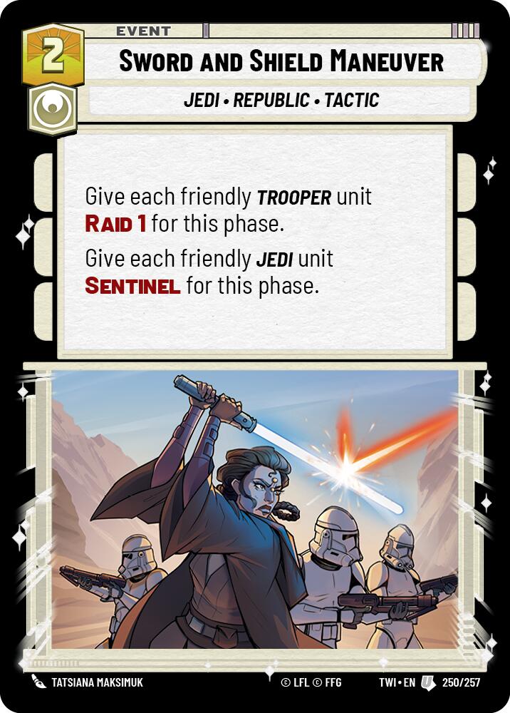 Sword and Shield Maneuver (250/257) (250/257) [Twilight of the Republic] | Odin's Place