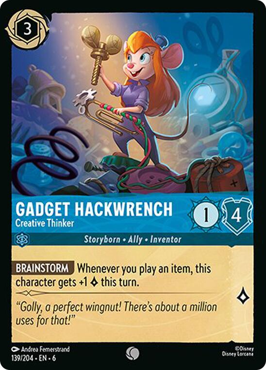 Gadget Hackwrench - Creative Thinker (139/204) [Azurite Sea] | Odin's Place