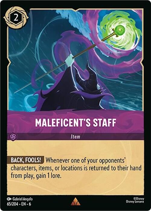 Maleficent's Staff (65/204) [Azurite Sea] | Odin's Place