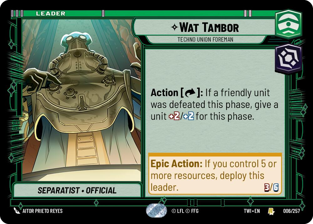 Wat Tambor - Techno Union Foreman (006/257) (006/257) [Twilight of the Republic] | Odin's Place