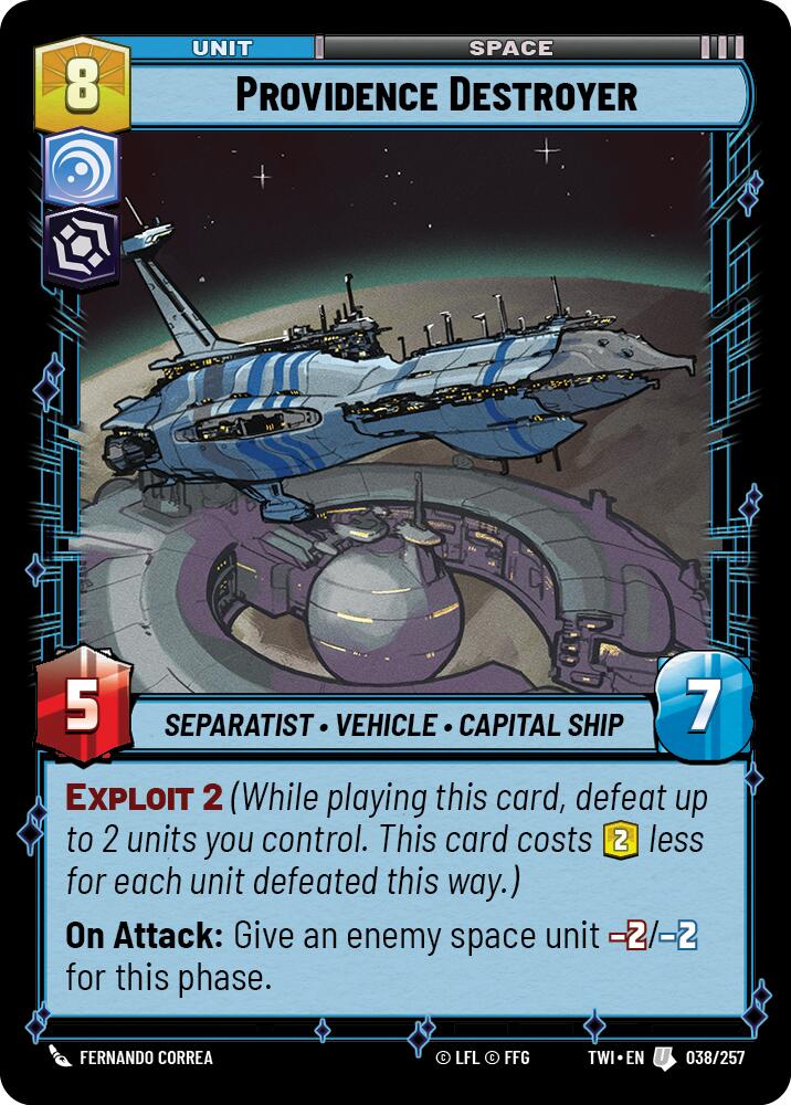 Providence Destroyer (038/257) (038/257) [Twilight of the Republic] | Odin's Place