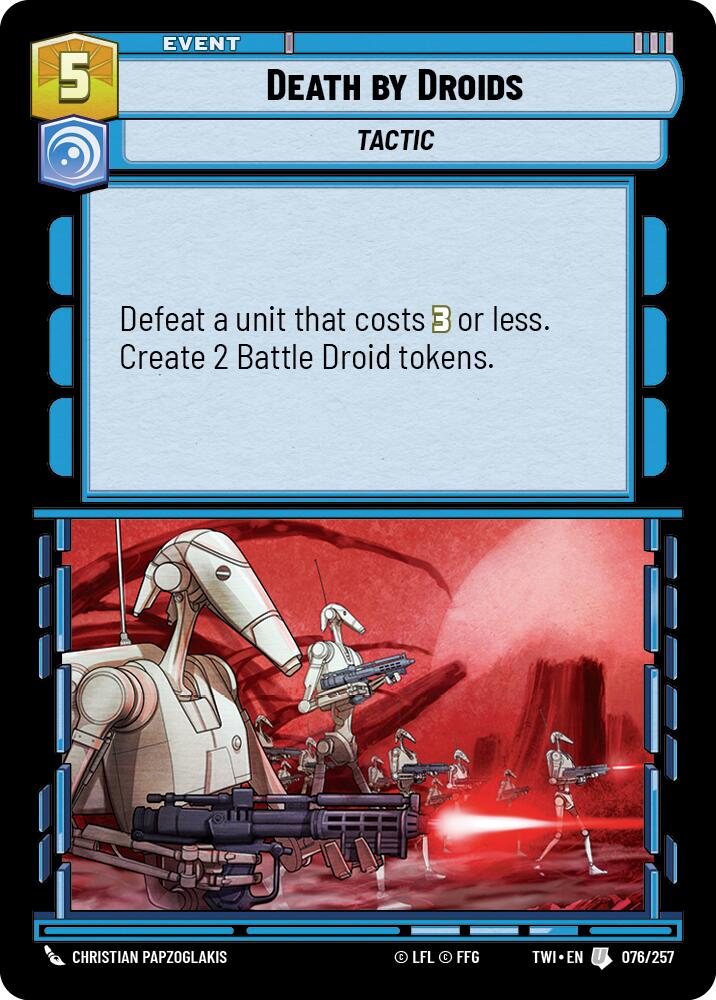 Death by Droids (076/257) (076/257) [Twilight of the Republic] | Odin's Place