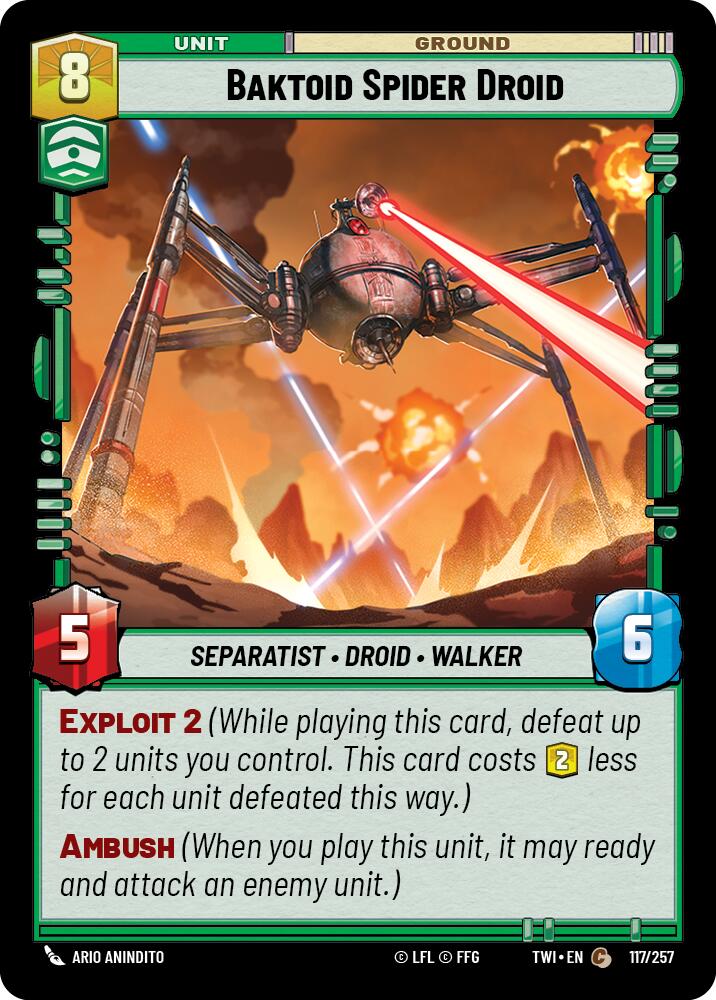 Baktoid Spider Droid (117/257) (117/257) [Twilight of the Republic] | Odin's Place