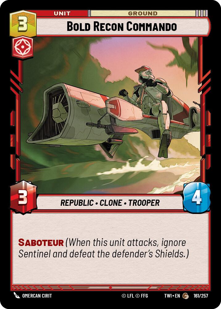 Bold Recon Commando (161/257) (161/257) [Twilight of the Republic] | Odin's Place
