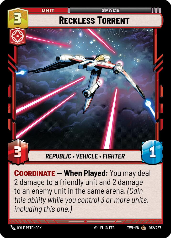 Reckless Torrent (162/257) (162/257) [Twilight of the Republic] | Odin's Place