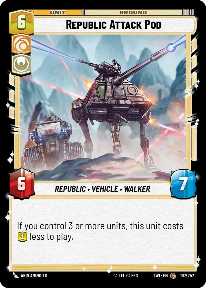 Republic Attack Pod (197/257) (197/257) [Twilight of the Republic] | Odin's Place