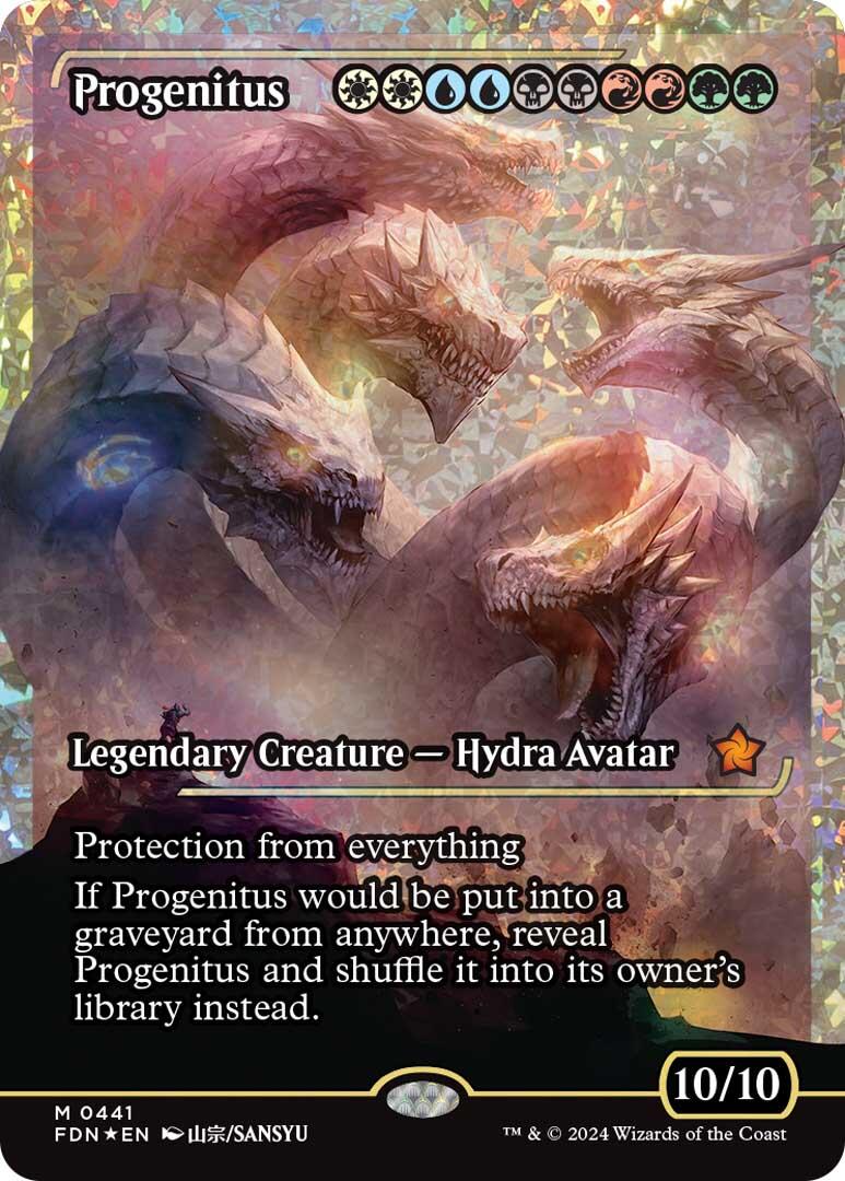 Progenitus (Showcase) (Fracture Foil) [Foundations] | Odin's Place