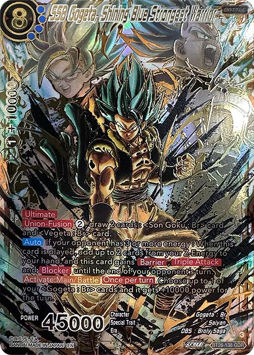 SSB Gogeta, Shining Blue Strongest Warrior (GDR) (BT26-138) [Ultimate Advent] | Odin's Place
