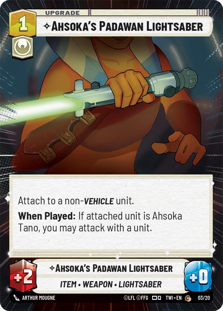 Ahsoka's Padawan Lightsaber (3) (Hyperspace) (3) [Twilight of the Republic] | Odin's Place