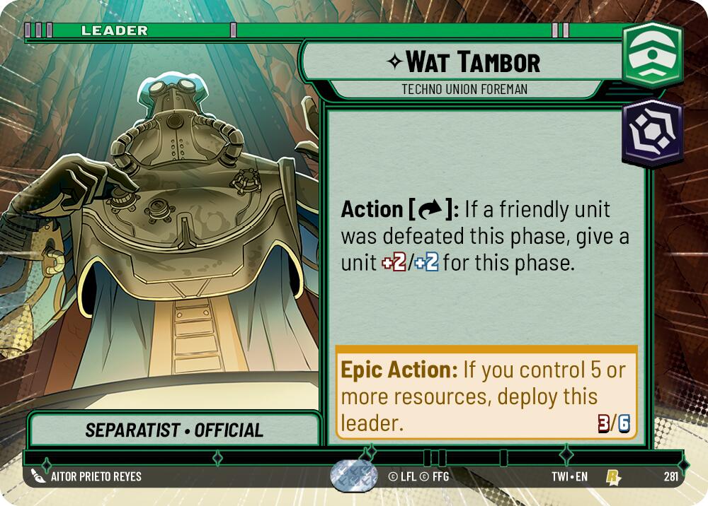 Wat Tambor - Techno Union Foreman (281) (Hyperspace) (281) [Twilight of the Republic] | Odin's Place