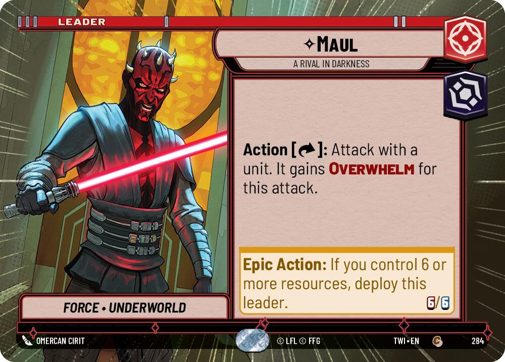 Maul - A Rival in Darkness (284) (Hyperspace) (284) [Twilight of the Republic] | Odin's Place