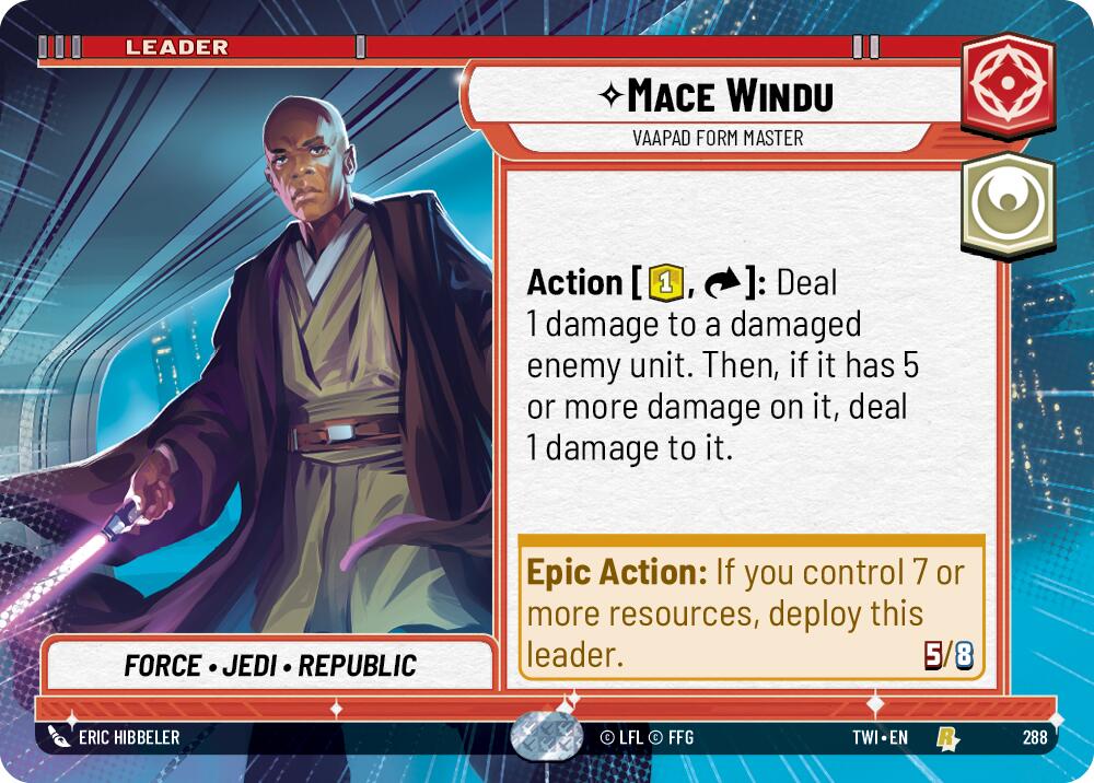 Mace Windu - Vaapad Form Master (288) (Hyperspace) (288) [Twilight of the Republic] | Odin's Place