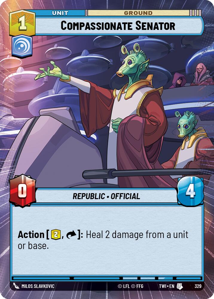 Compassionate Senator (329) (Hyperspace) (329) [Twilight of the Republic] | Odin's Place