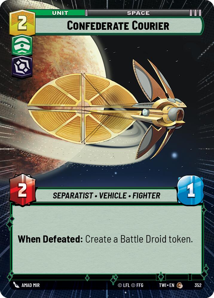 Confederate Courier (352) (Hyperspace) (352) [Twilight of the Republic] | Odin's Place