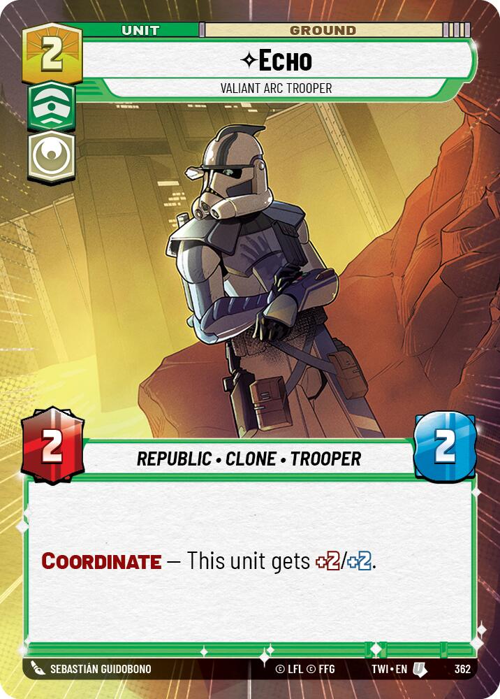 Echo - Valiant ARC Trooper (362) (Hyperspace) (362) [Twilight of the Republic] | Odin's Place