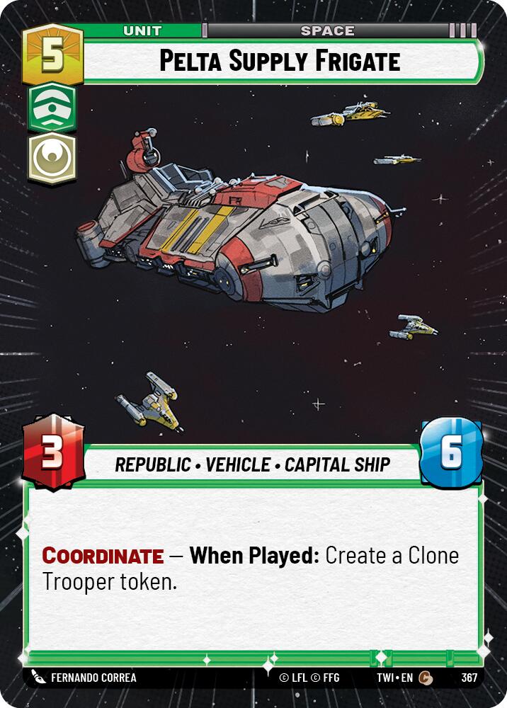 Pelta Supply Frigate (367) (Hyperspace) (367) [Twilight of the Republic] | Odin's Place