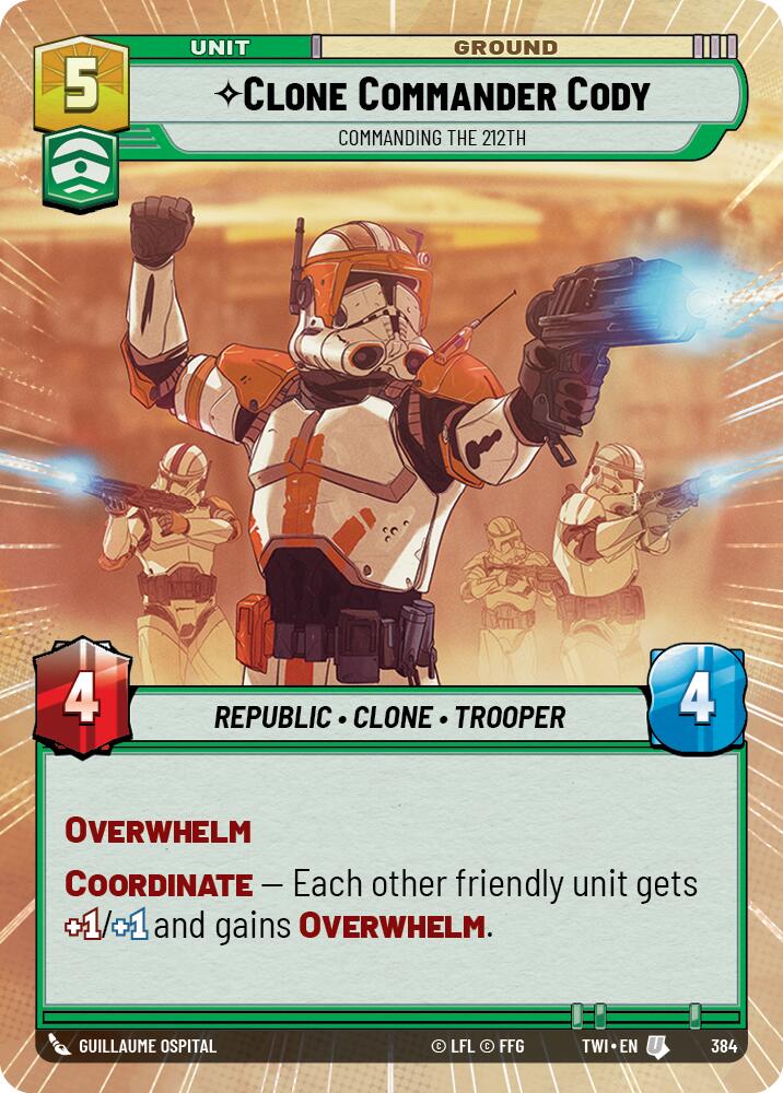 Clone Commander Cody - Commanding the 212th (384) (Hyperspace) (384) [Twilight of the Republic] | Odin's Place