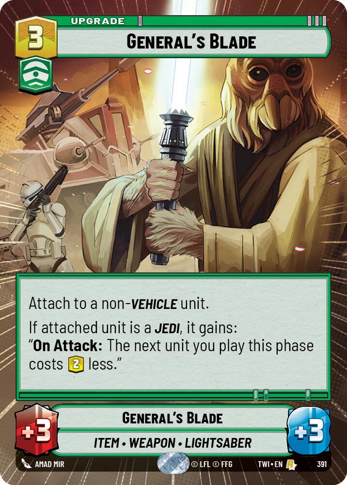 General's Blade (391) (Hyperspace) (391) [Twilight of the Republic] | Odin's Place