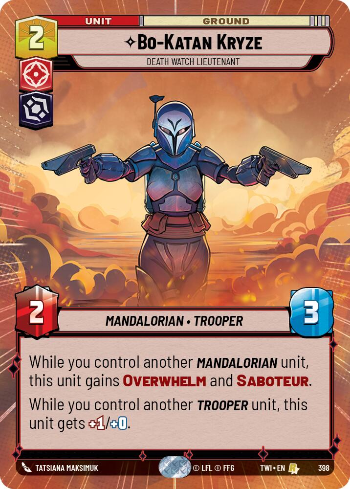 Bo-Katan Kryze - Death Watch Lieutenant (398) (Hyperspace) (398) [Twilight of the Republic] | Odin's Place