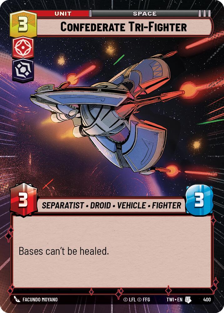 Confederate Tri-Fighter (400) (Hyperspace) (400) [Twilight of the Republic] | Odin's Place