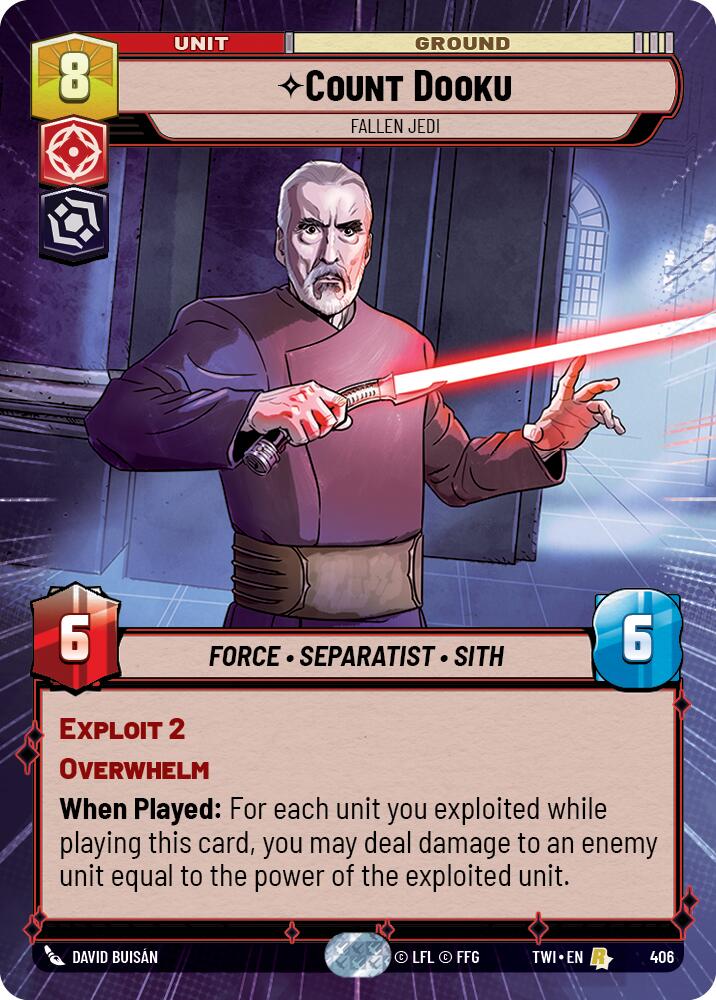 Count Dooku - Fallen Jedi (406) (Hyperspace) (406) [Twilight of the Republic] | Odin's Place