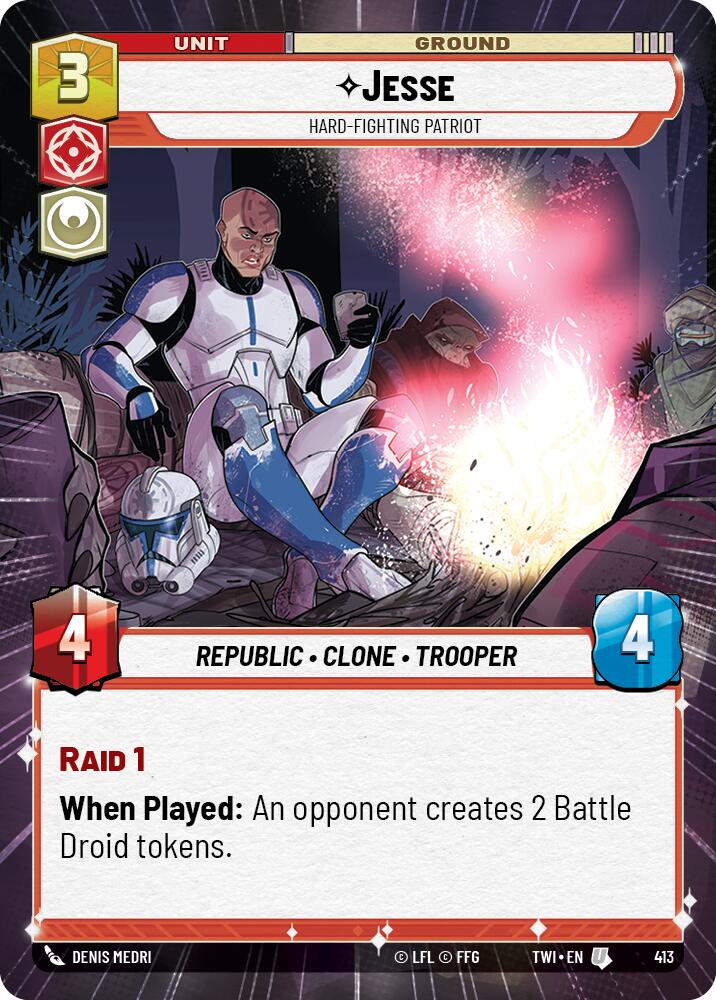 Jesse - Hard-Fighting Patriot (413) (Hyperspace) (413) [Twilight of the Republic] | Odin's Place
