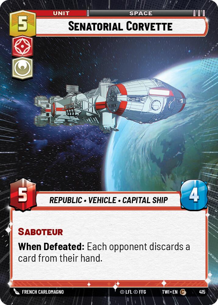 Senatorial Corvette (415) (Hyperspace) (415) [Twilight of the Republic] | Odin's Place