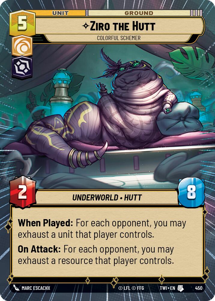 Ziro the Hutt - Colorful Schemer (450) (Hyperspace) (450) [Twilight of the Republic] | Odin's Place