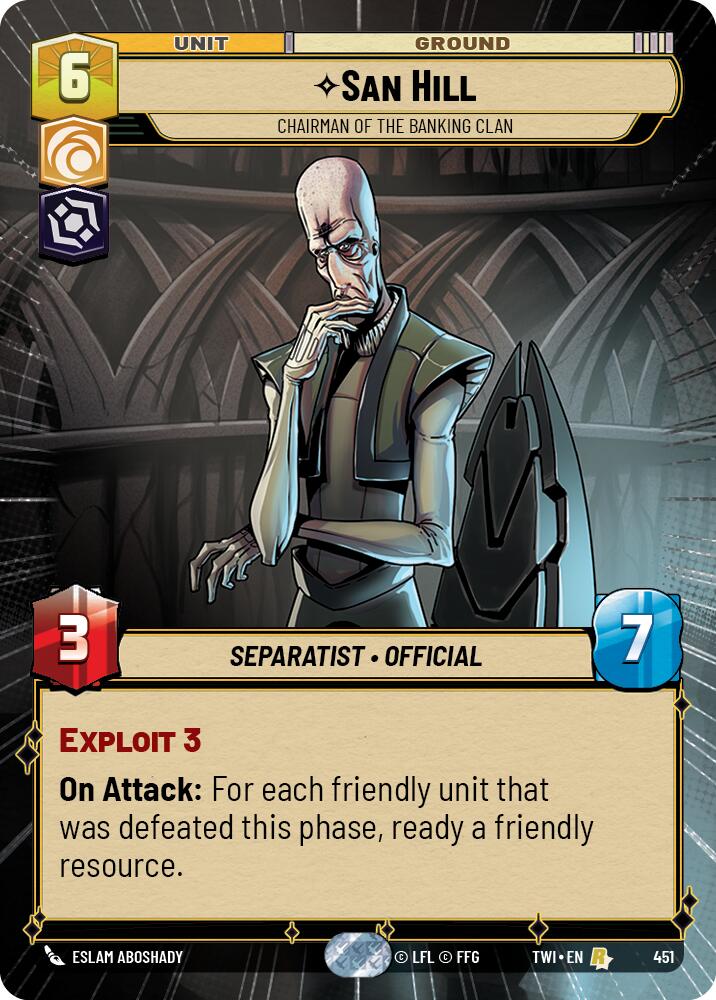 San Hill - Chairman of the Banking Clan (451) (Hyperspace) (451) [Twilight of the Republic] | Odin's Place