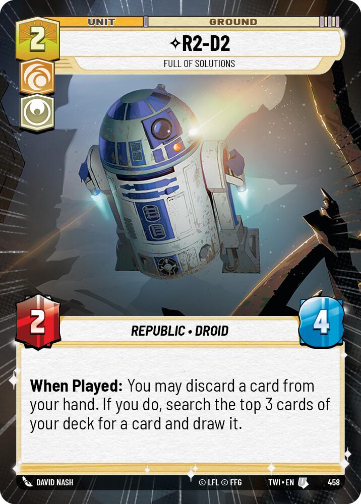 R2-D2 - Full of Solutions (458) (Hyperspace) (458) [Twilight of the Republic] | Odin's Place