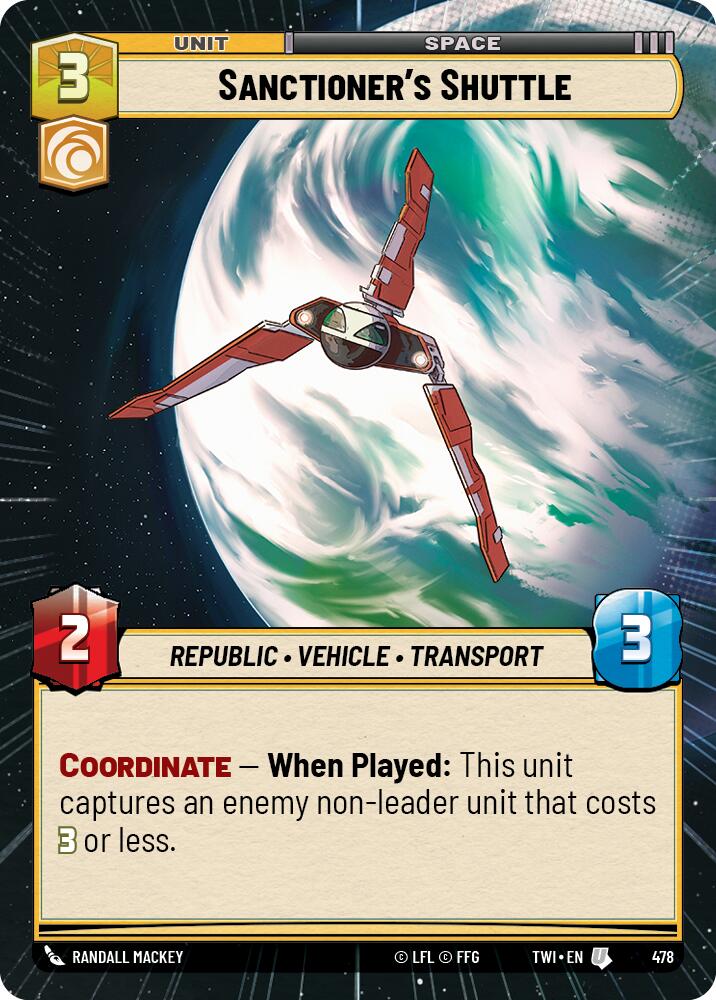Sanctioner's Shuttle (478) (Hyperspace) (478) [Twilight of the Republic] | Odin's Place