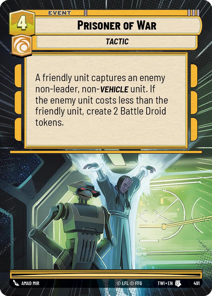 Prisoner of War (491) (Hyperspace) (491) [Twilight of the Republic] | Odin's Place