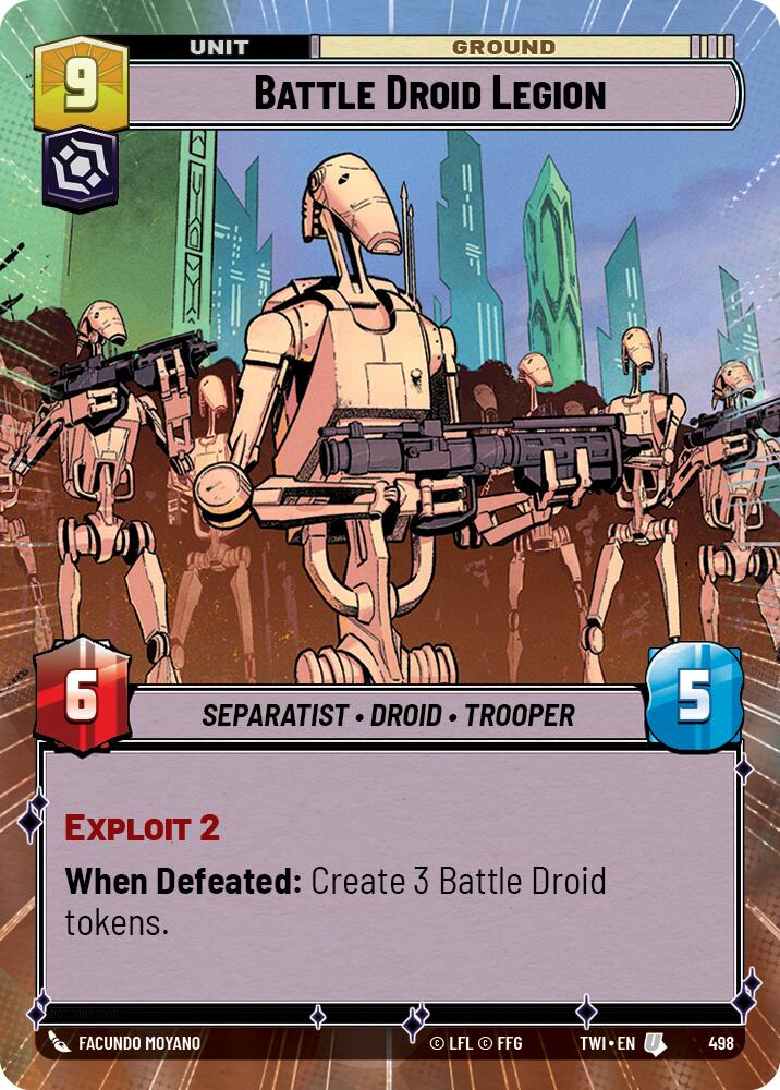 Battle Droid Legion (498) (Hyperspace) (498) [Twilight of the Republic] | Odin's Place