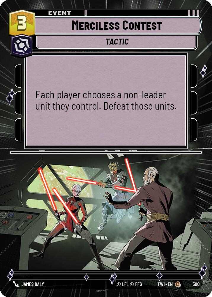 Merciless Contest (500) (Hyperspace) (500) [Twilight of the Republic] | Odin's Place