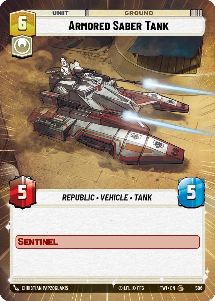 Armored Saber Tank (506) (Hyperspace) (506) [Twilight of the Republic] | Odin's Place