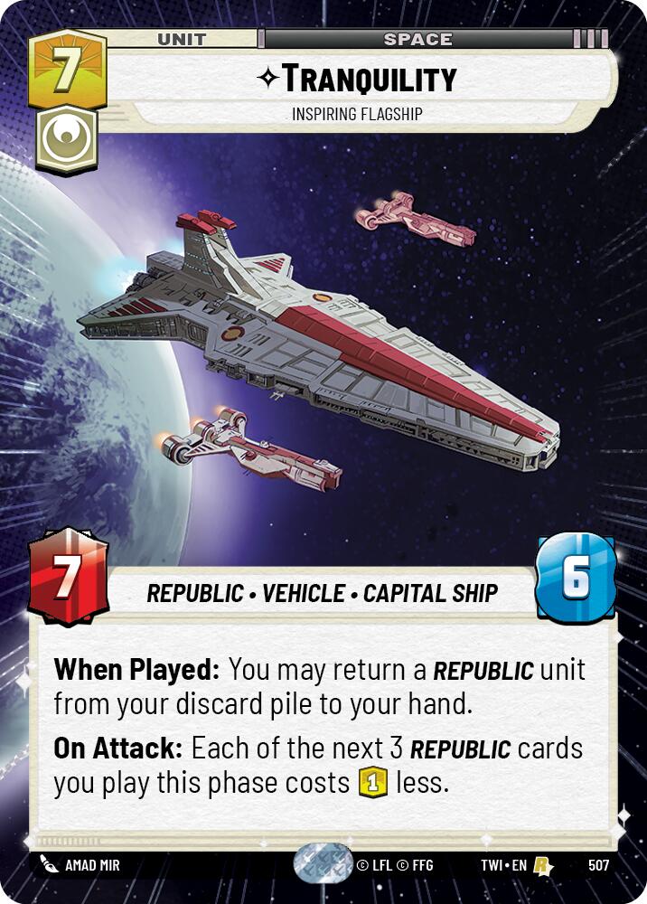Tranquility - Inspiring Flagship (507) (Hyperspace) (507) [Twilight of the Republic] | Odin's Place