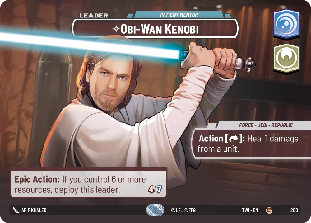 Obi-Wan Kenobi - Patient Mentor (260) (Showcase) (260) [Twilight of the Republic] | Odin's Place