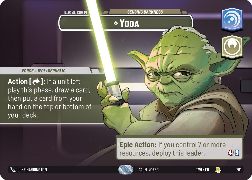 Yoda - Sensing Darkness (261) (Showcase) (261) [Twilight of the Republic] | Odin's Place