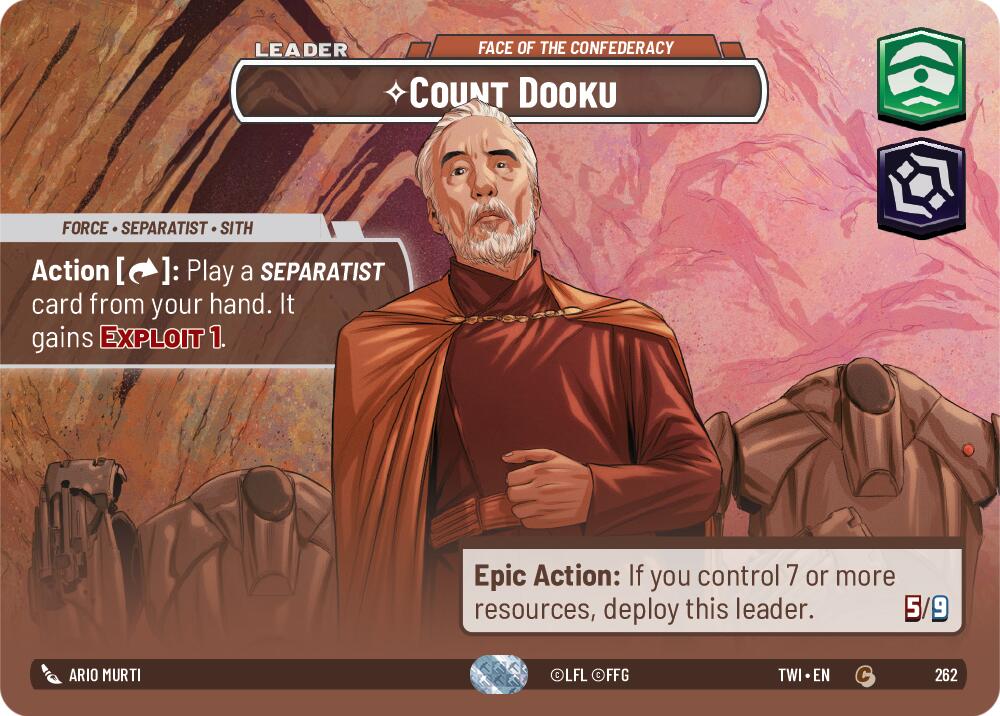 Count Dooku - Face of the Confederacy (262) (Showcase) (262) [Twilight of the Republic] | Odin's Place
