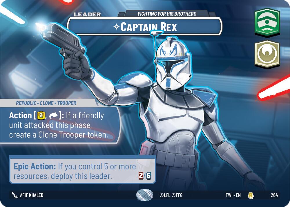 Captain Rex - Fighting For His Brothers (264) (Showcase) (264) [Twilight of the Republic] | Odin's Place