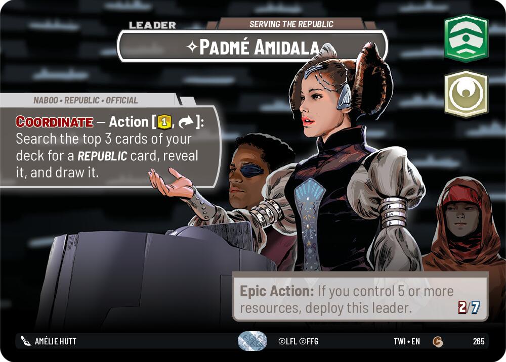 Padme Amidala - Serving the Republic (265) (Showcase) (265) [Twilight of the Republic] | Odin's Place