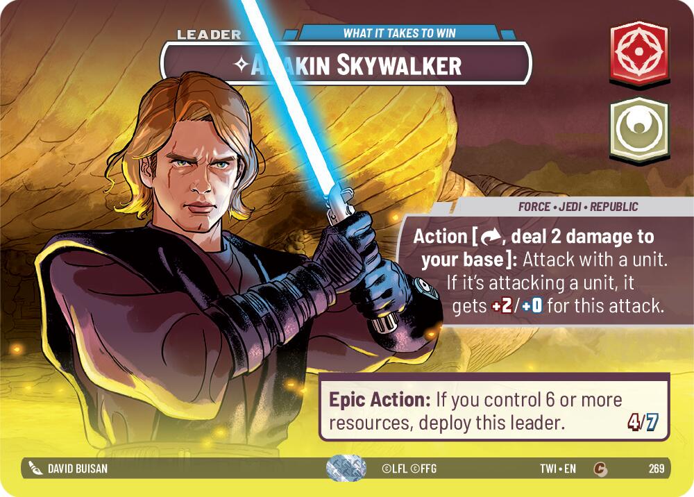 Anakin Skywalker - What it Takes to Win (269) (Showcase) (269) [Twilight of the Republic] | Odin's Place